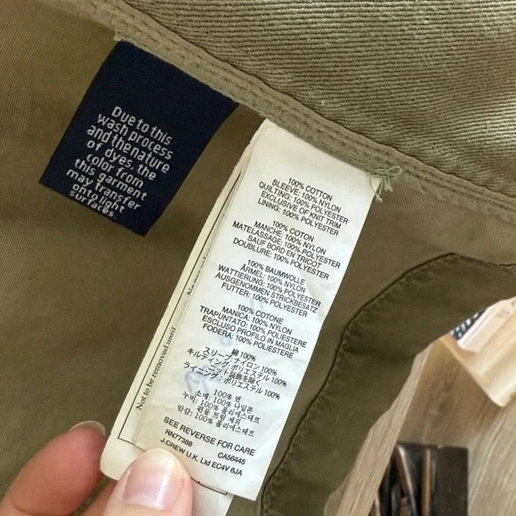 J. Crew Quilted Sleeve Boyfriend Fatigue Field Utility Jacket, XS - Picture 9 of 9